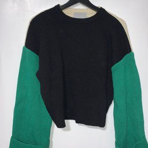 Modern Citizen Yuri Color-Block Ribbed Sweater